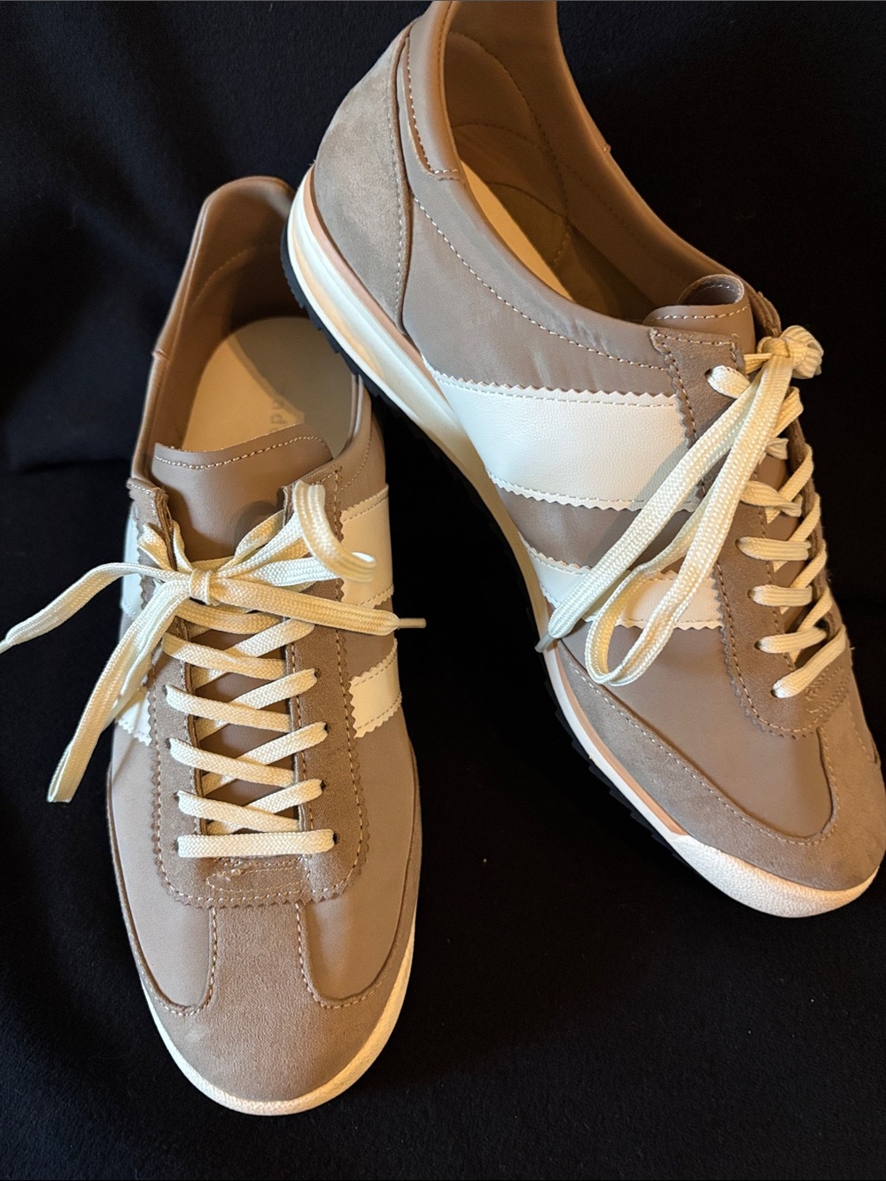 Madden Girl Nude Lace-Up Flat with Branded Insole